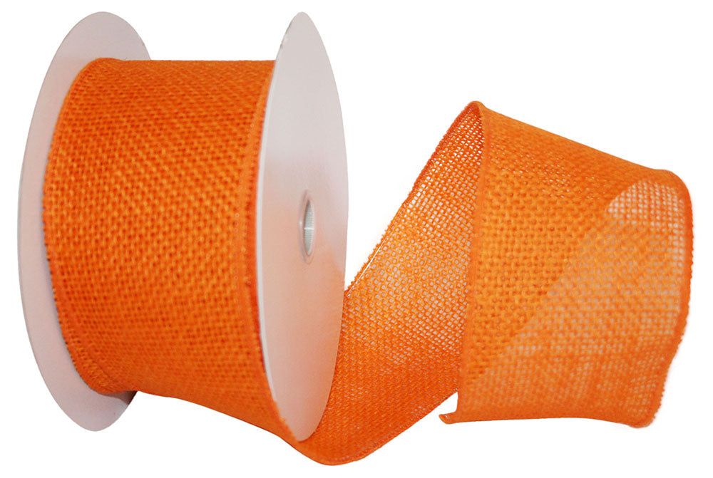 2.5" Orange Burlap Ribbon