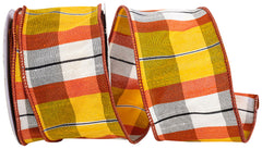 2.5" Cozumel Tierra Plaid Ribbon