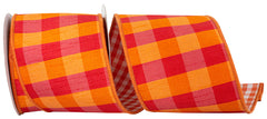 4" Tierra Check Ribbon