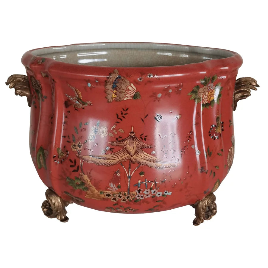 7.5" Asian-Inspired  Planter