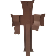29" Natural Cross with "Risen" Sash
