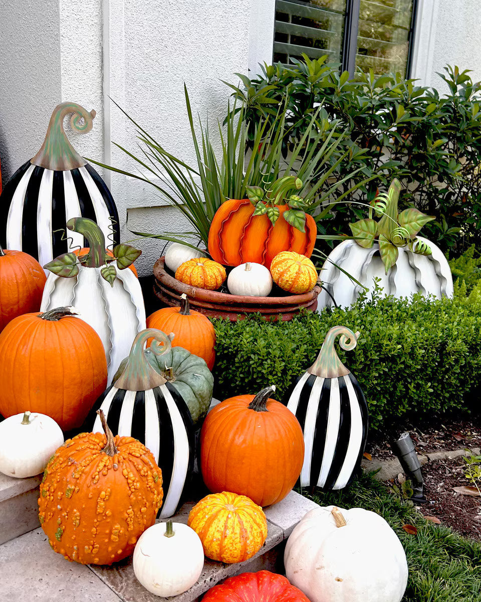 25.5" Striped Pumpkin, Tall