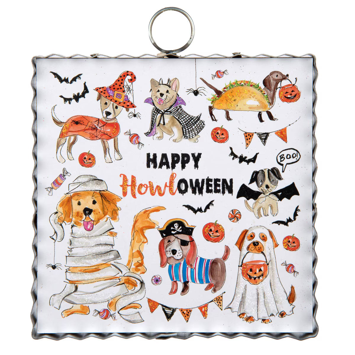 7" Happy "Howloween" Charm