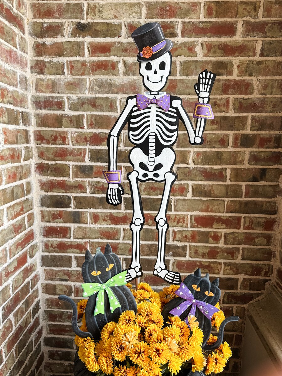 34" Bright Tuxedo Skeleton