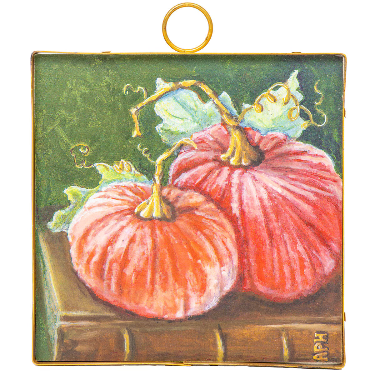 7" Velvet Pumpkin Charm
