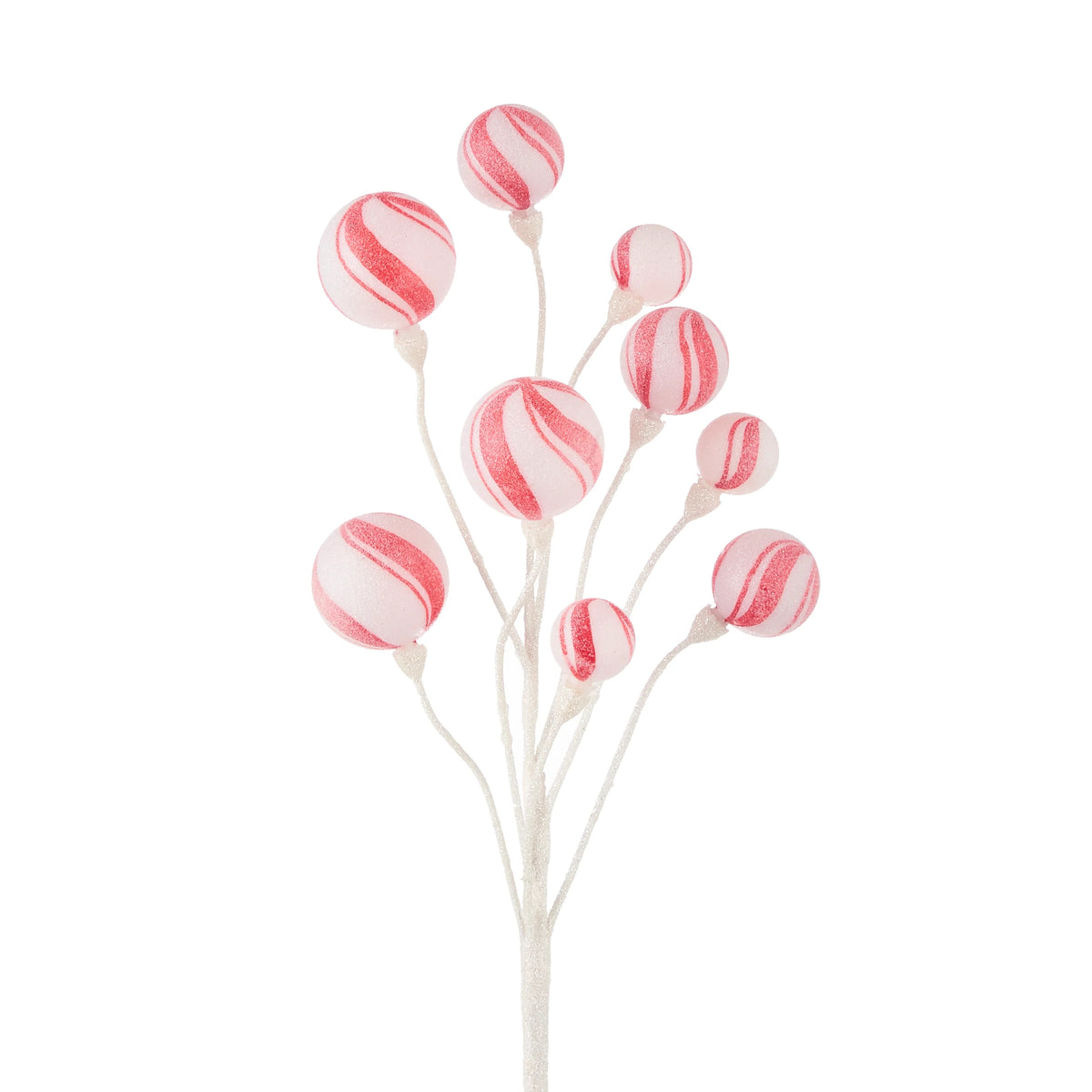 23.5" Peppermint Stripe Ball Spray