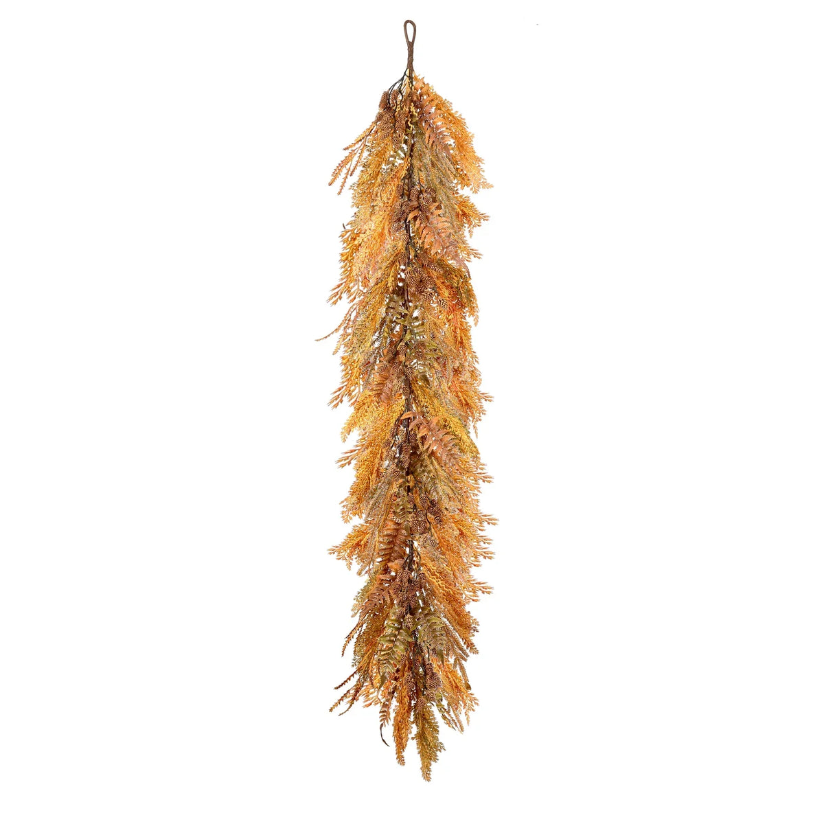 5' Fall Wheat & Fern Garland