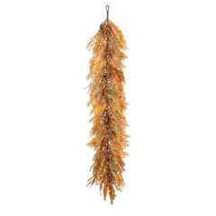 5' Fall Wheat & Fern Garland