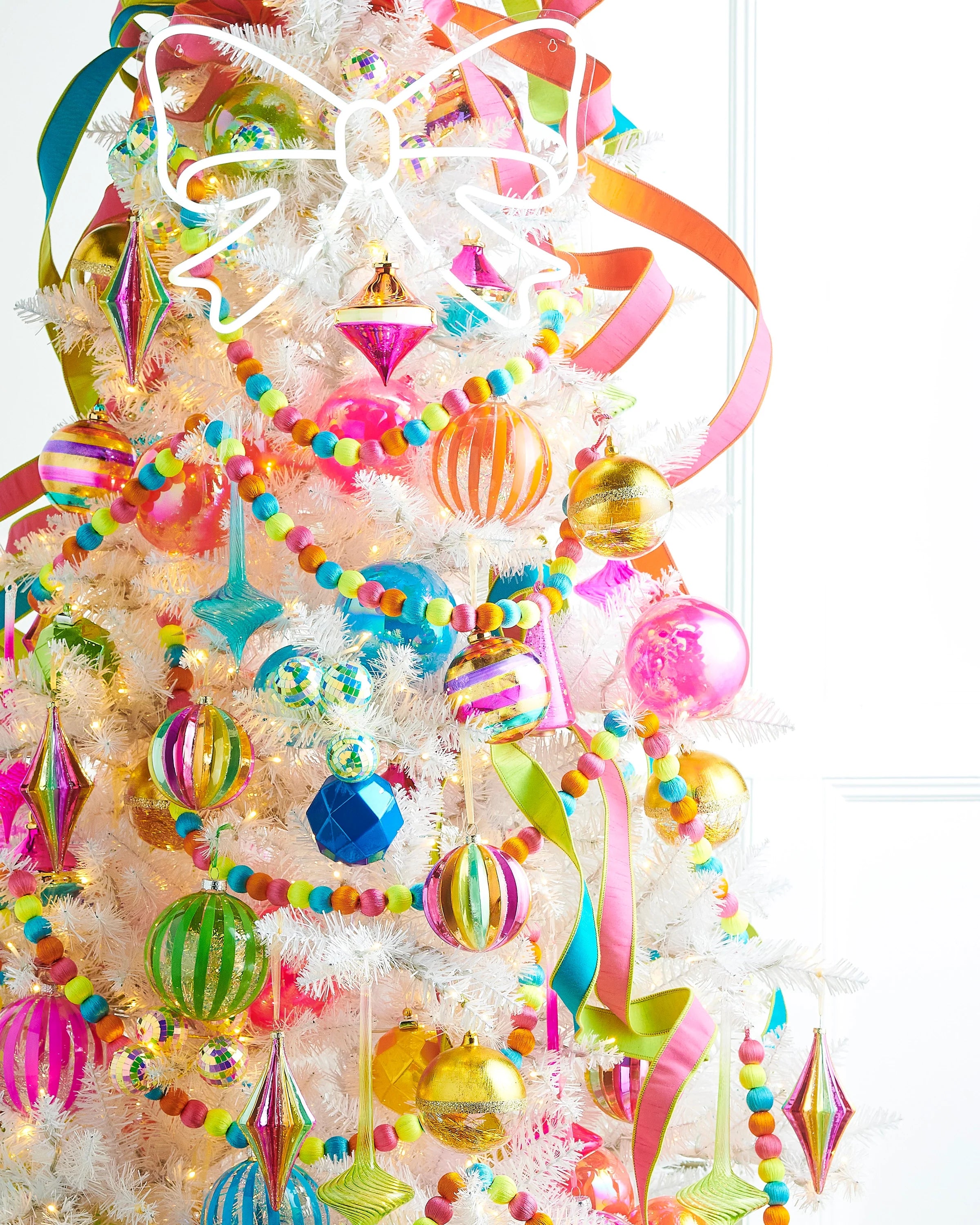 5' Neon Yarn Beaded Garland