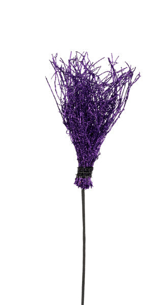 15" Glitter Vine Witch's Broom (Sold Separately)
