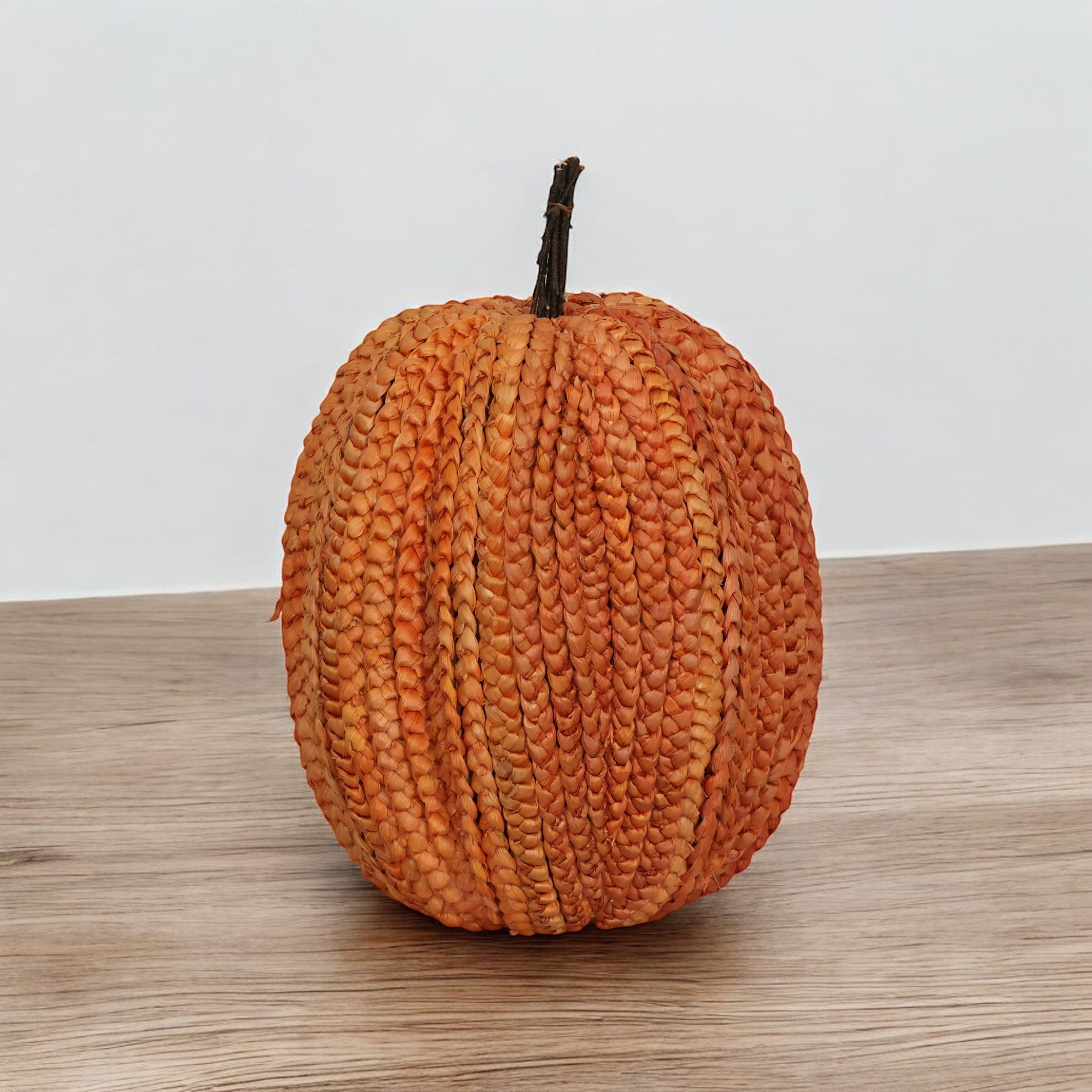 19.5" Basket Weave Pumpkin (Sold Separately)
