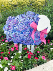 23" Purple Hydrangea Lamb