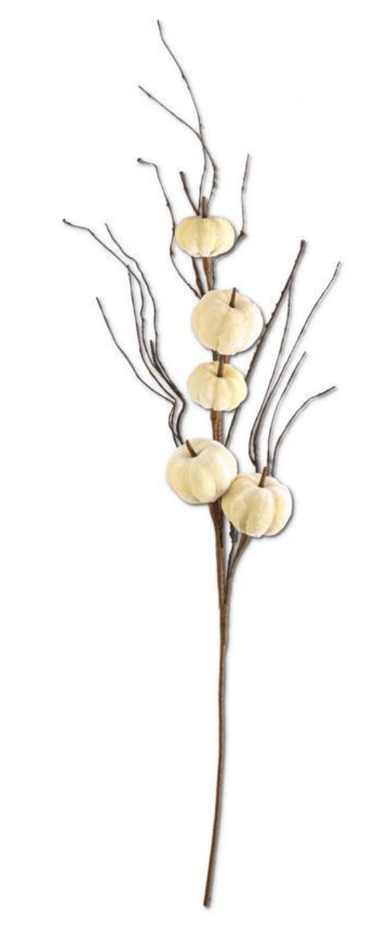 38" Velvet Pumpkin Spray (Sold Separately)