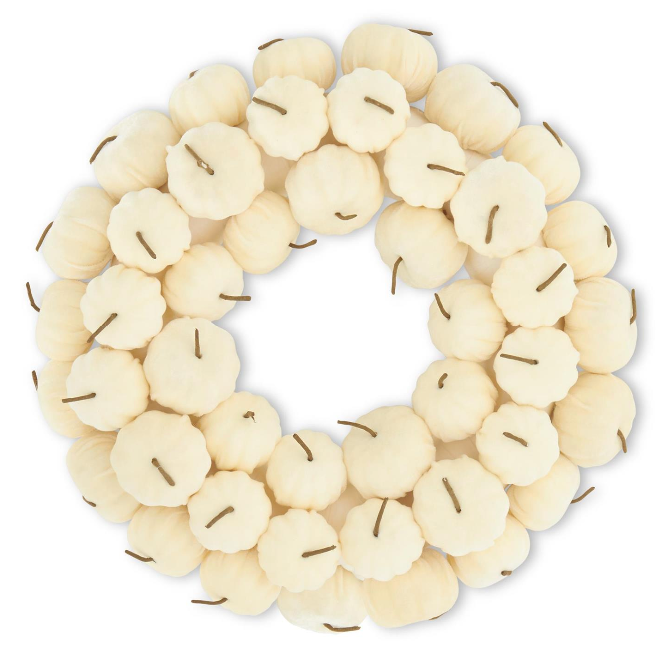 18" Velvet Pumpkin Wreath (Sold Separately)
