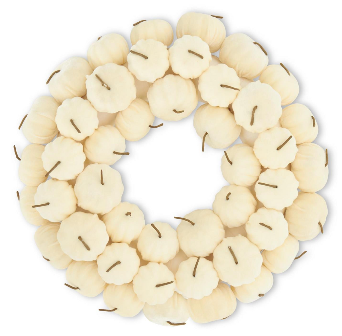 18" Velvet Pumpkin Wreath (Sold Separately)