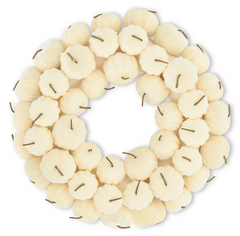 18" Velvet Pumpkin Wreath (Sold Separately)