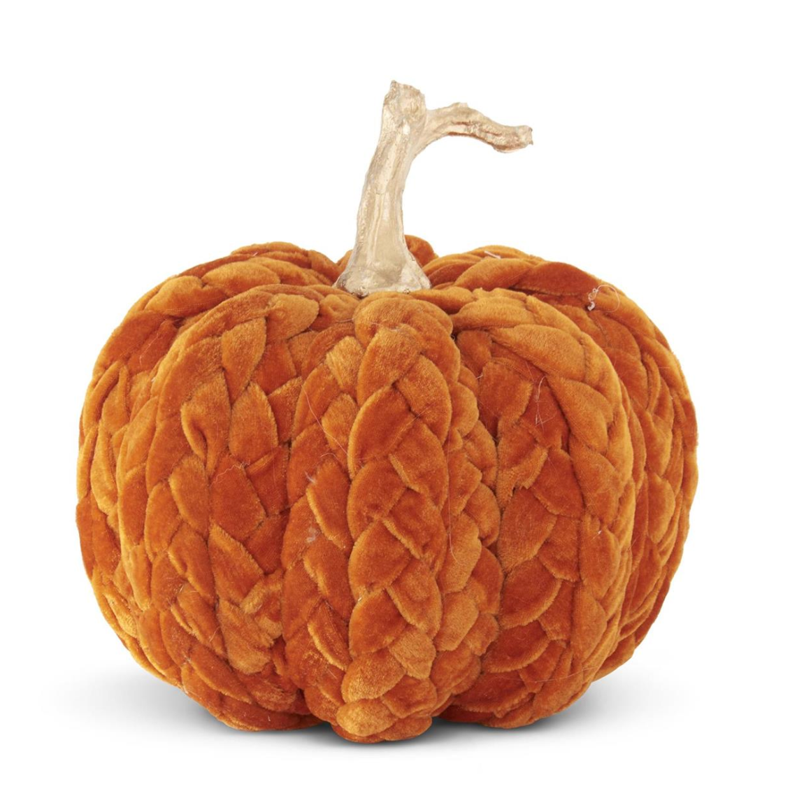 8" Orange Braided Pumpkin