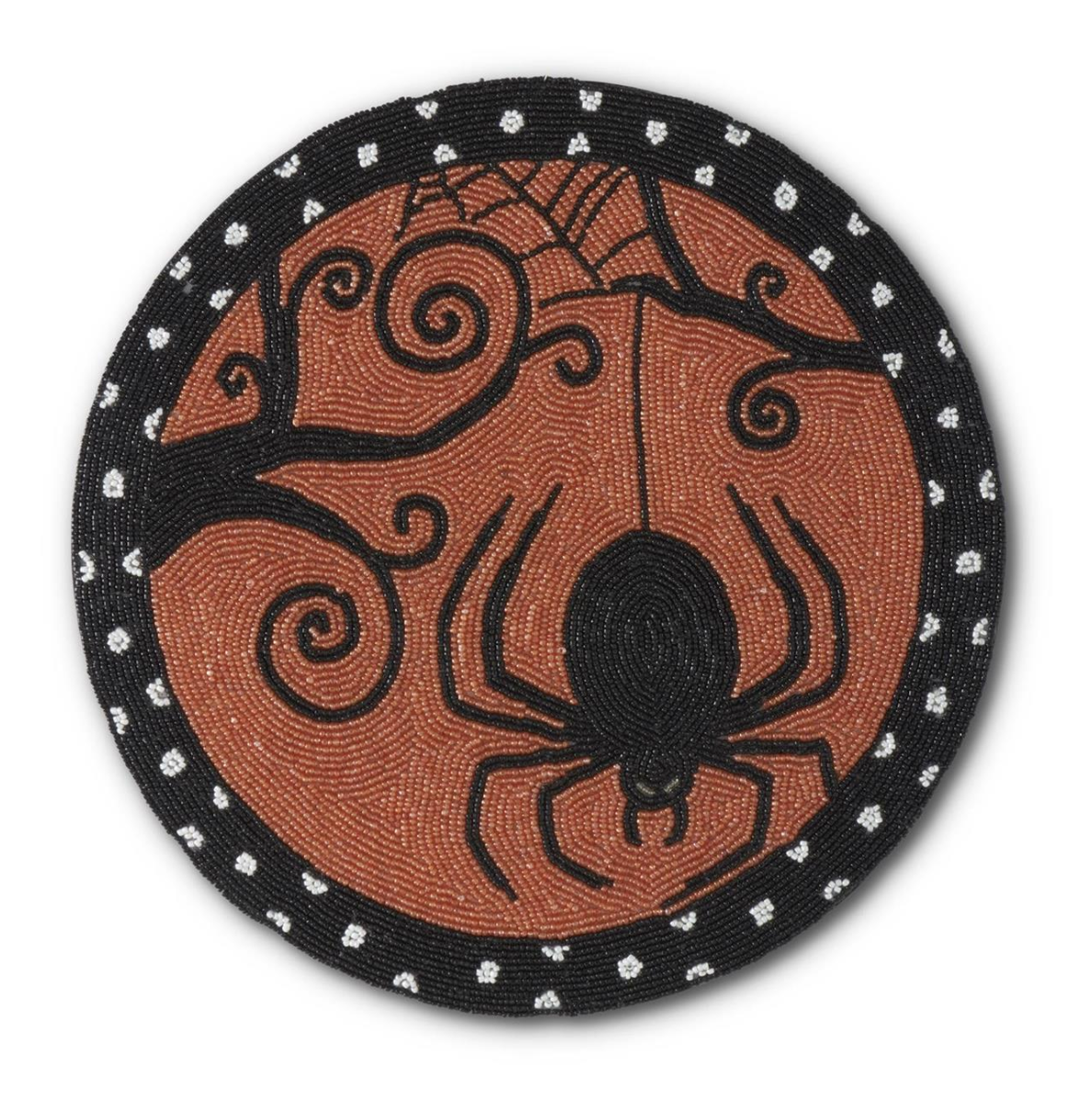 15" Handcrafted Beaded Spider Placemat