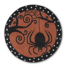 15" Handcrafted Beaded Spider Placemat