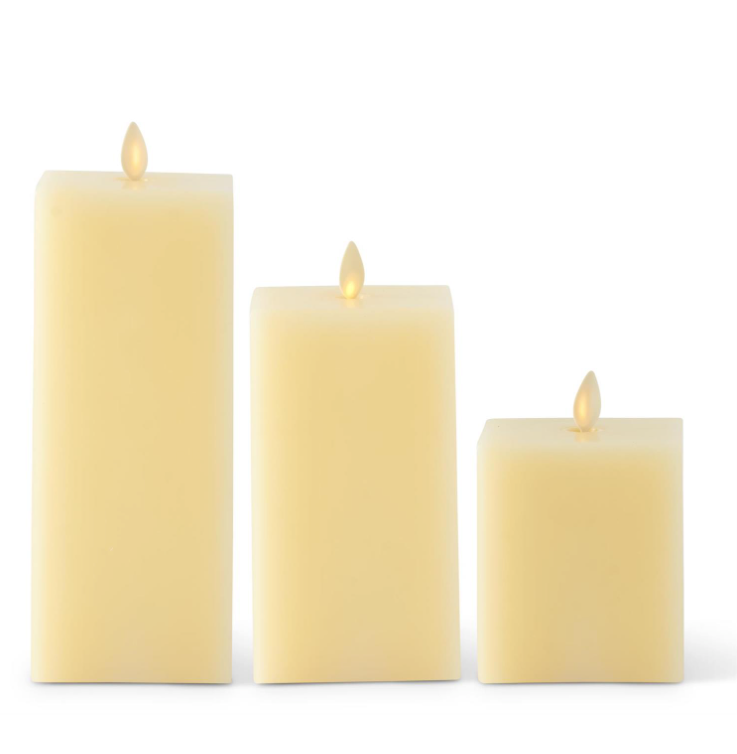 6.5" LUMINARA® Square Candle (Battery Operated)