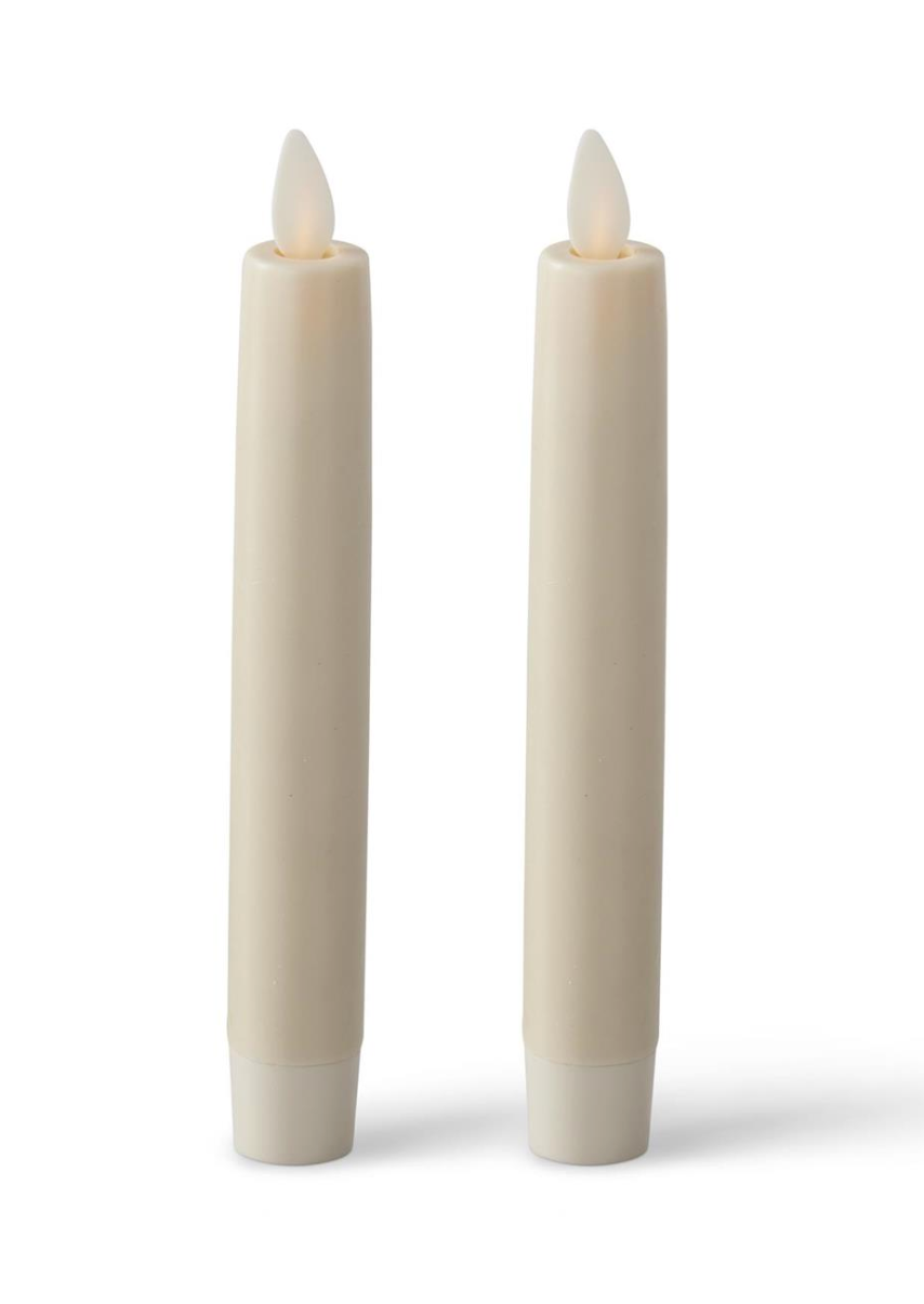 6" LUMINARA® Ivory Taper Candle (Set of 2)