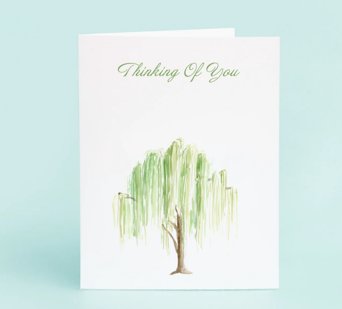 "Thinking of You" Weeping Willow Card