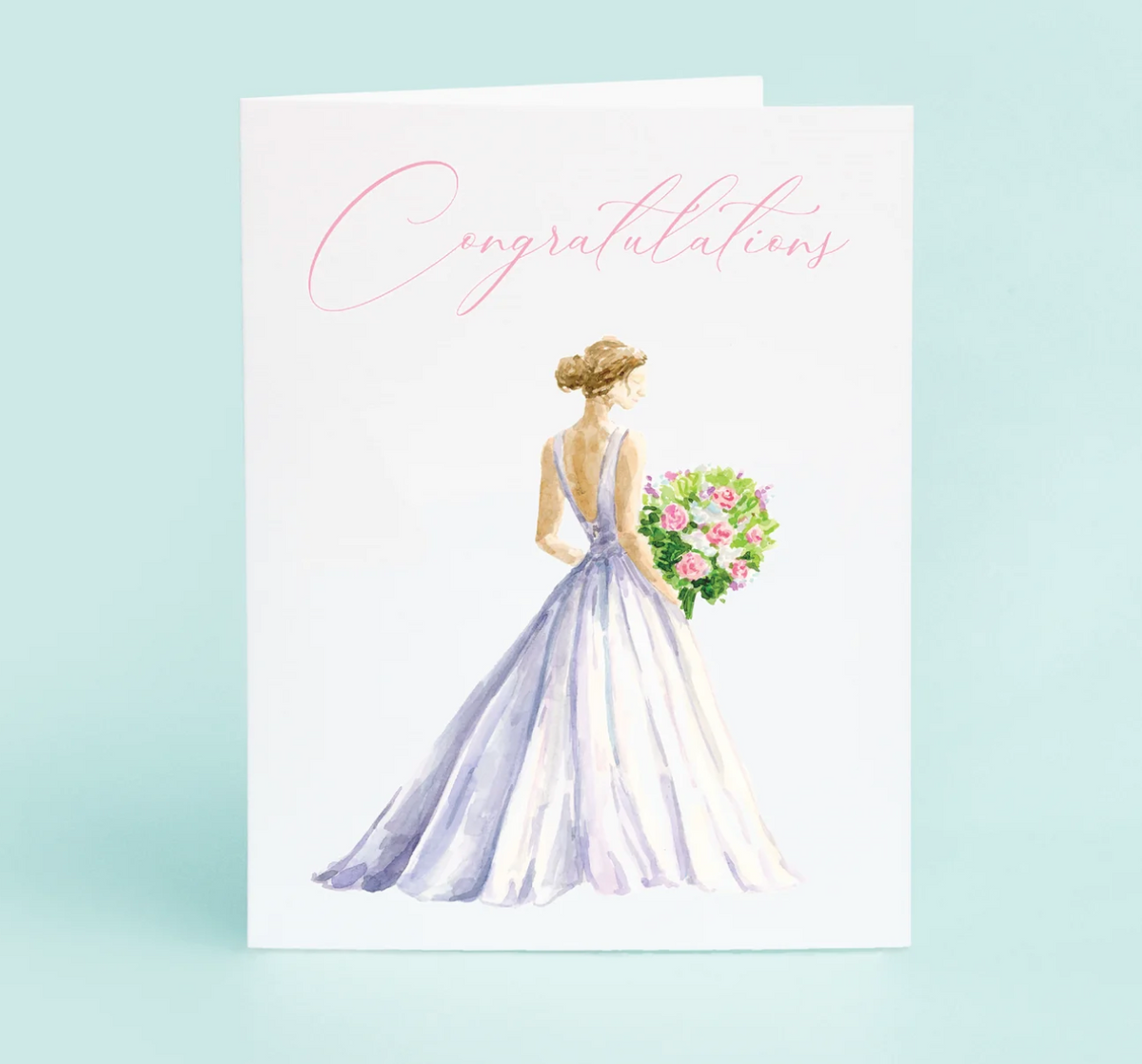 "Congratulations" Wedding Dress Card