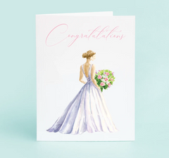 "Congratulations" Wedding Dress Card