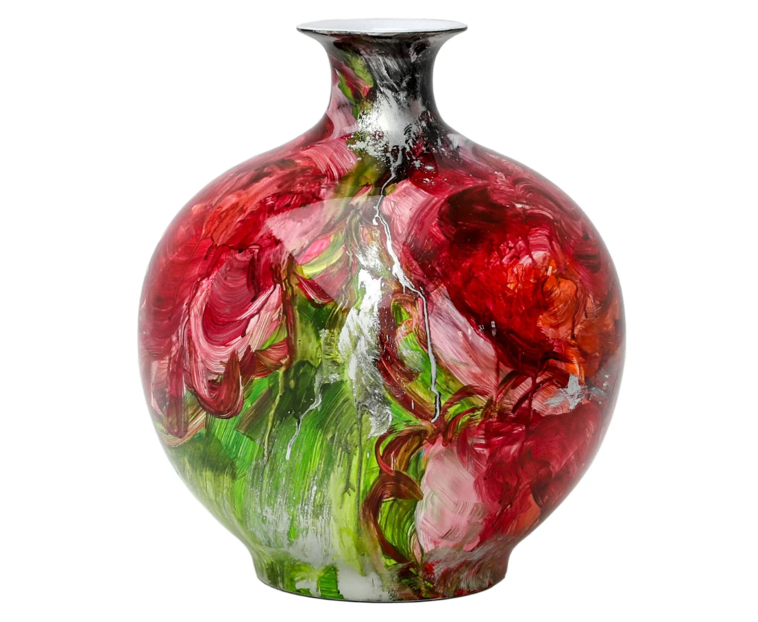 17" Handpainted Bottle