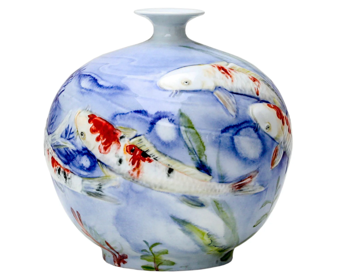 11" Fish Bottle Vase