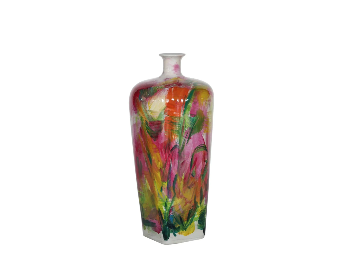 11" Handpainted Vase