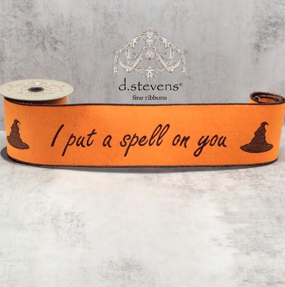 4" Felt "I Put a Spell on You" Ribbon