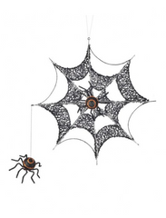 15" Spider Web with Spider