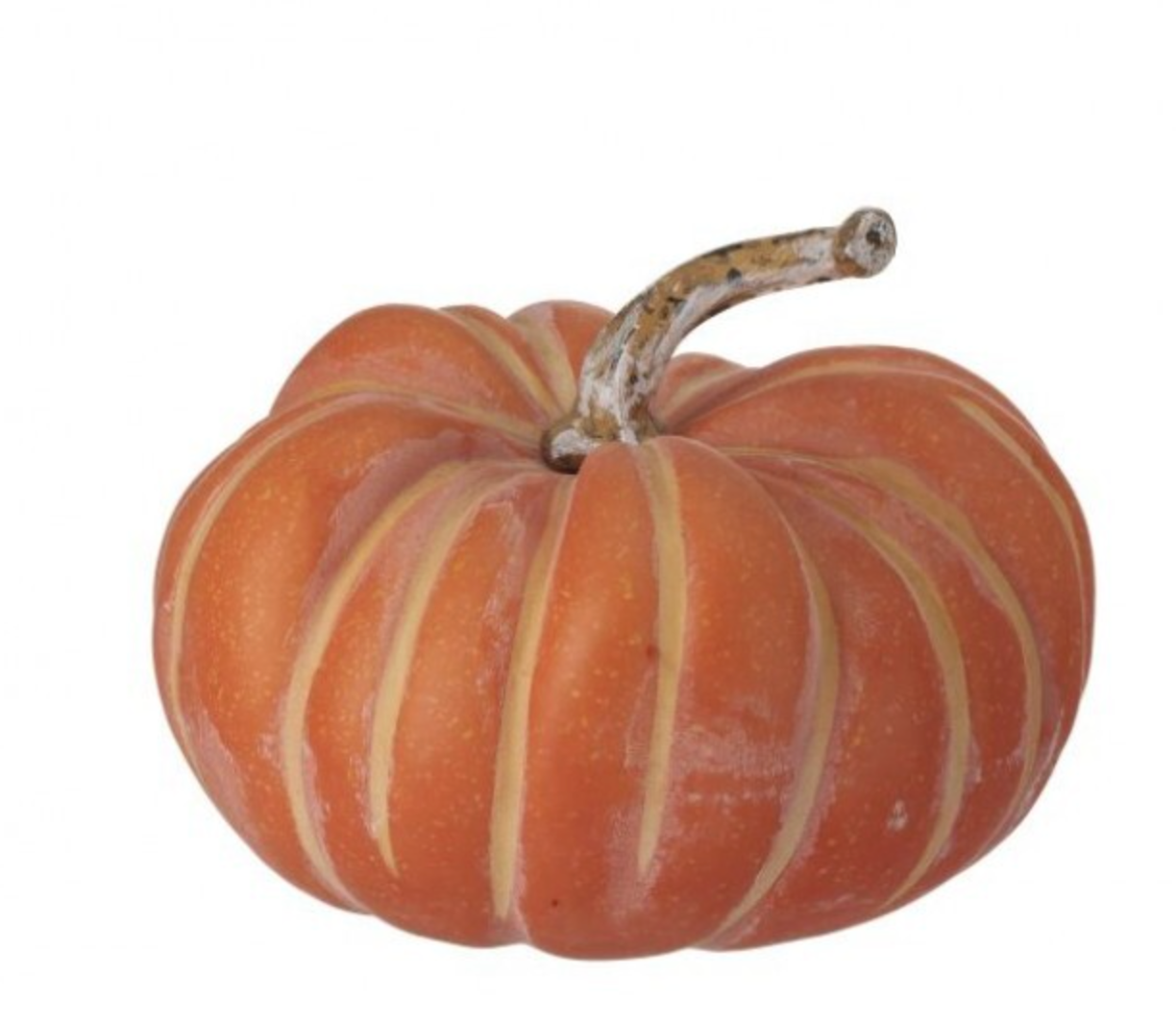 9" Vintage Latex Round Pumpkin (Sold Separately)