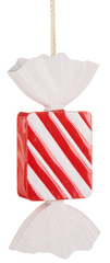14.25" Red and White Candy Ornament (Sold Separately)