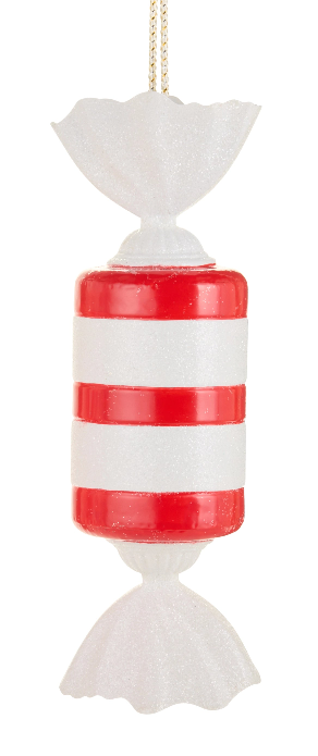 14.25" Red and White Candy Ornament (Sold Separately)