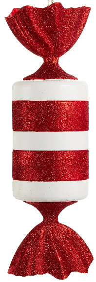 20" Red and White Candy Ornaments (Sold Separately)