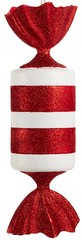 20" Red and White Candy Ornaments (Sold Separately)