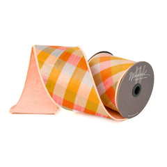 4" Diagonal Checks Ribbon