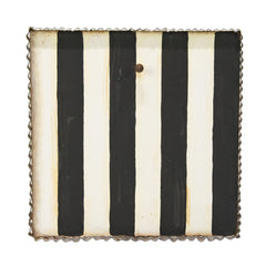 12" Black & White Striped Display Board