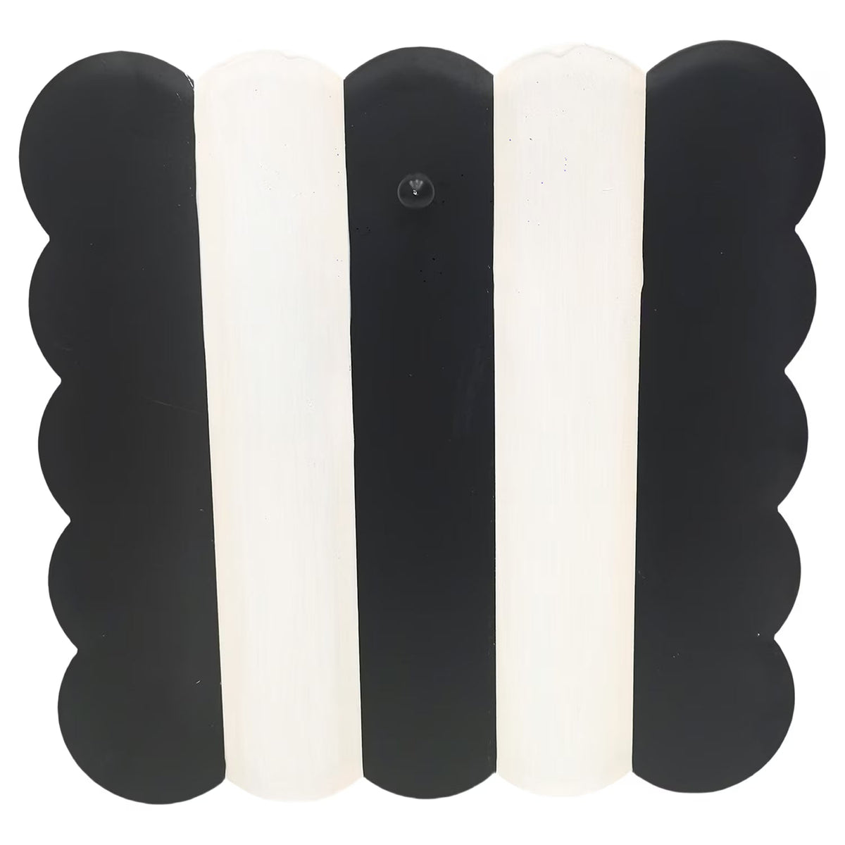 12" Black & Cream Scallop Display Board