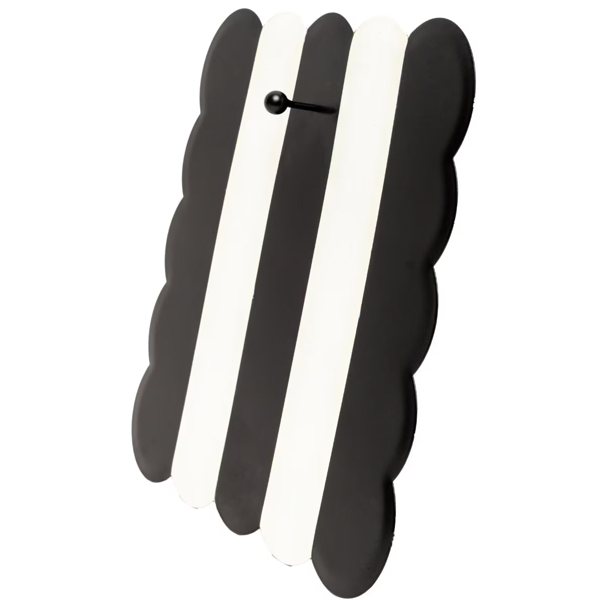 12" Black & Cream Scallop Display Board