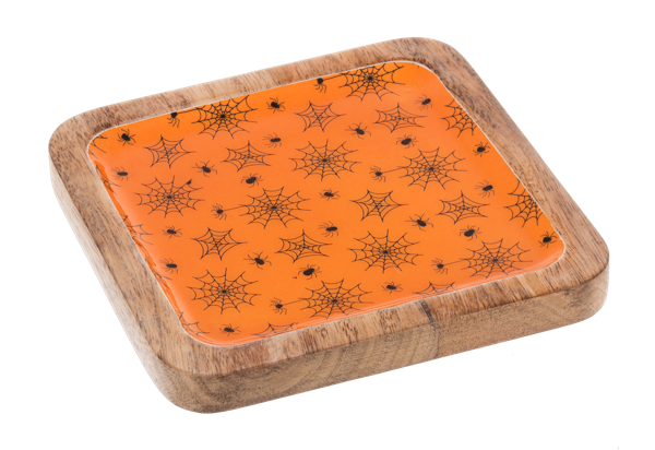 6" Square Halloween Appetizer Plate (Sold Separately)
