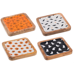 6" Square Halloween Appetizer Plate (Sold Separately)