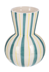 6" Striped Vase