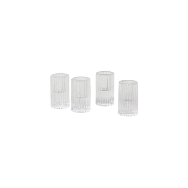 2.25" Fluted Glass Candleholder